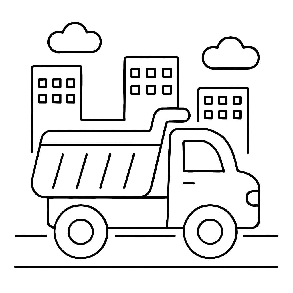 덤프 트럭 이미지 베이식