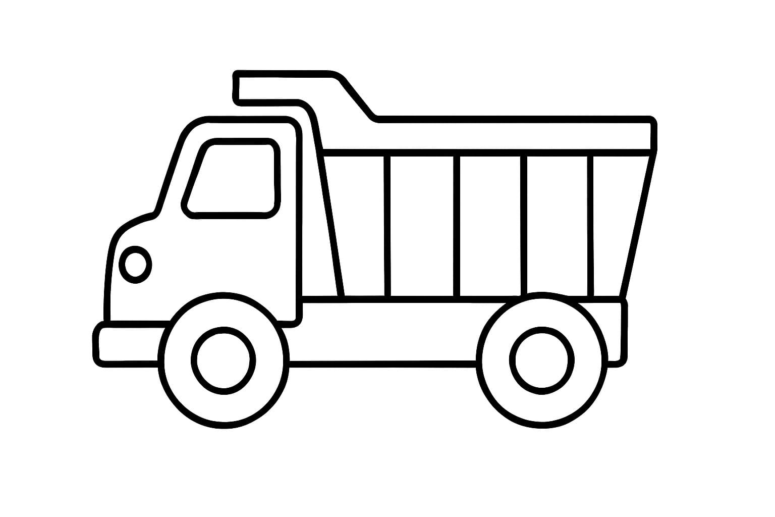 덤프 트럭 이미지 인쇄 가능