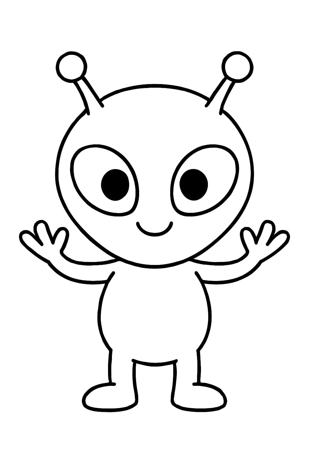 에일리언 색칠하기놀이