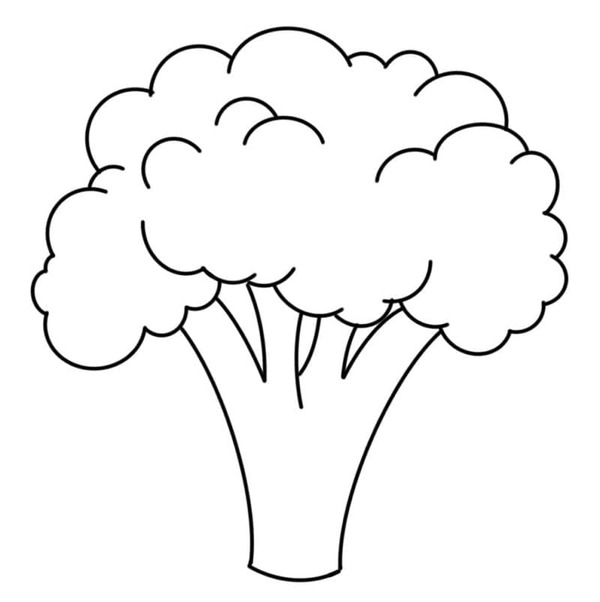 브로콜리 색칠하기놀이