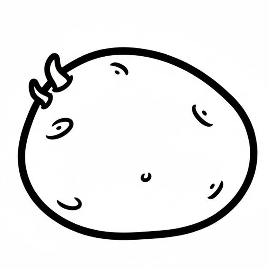 그리다 감자 단순한