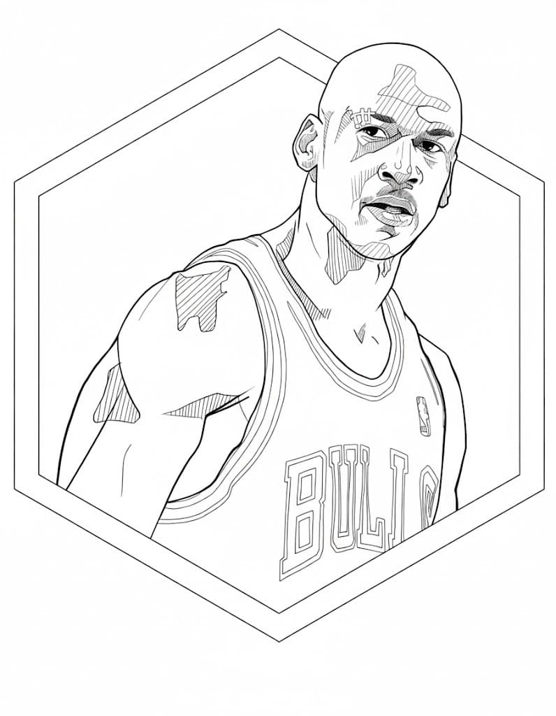 그리다 마이클 조던 인쇄 가능