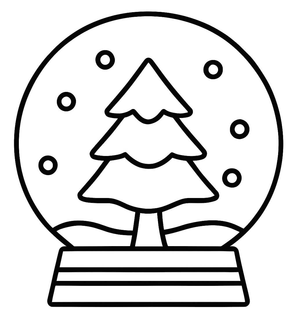 스노우볼 색칠하기놀이