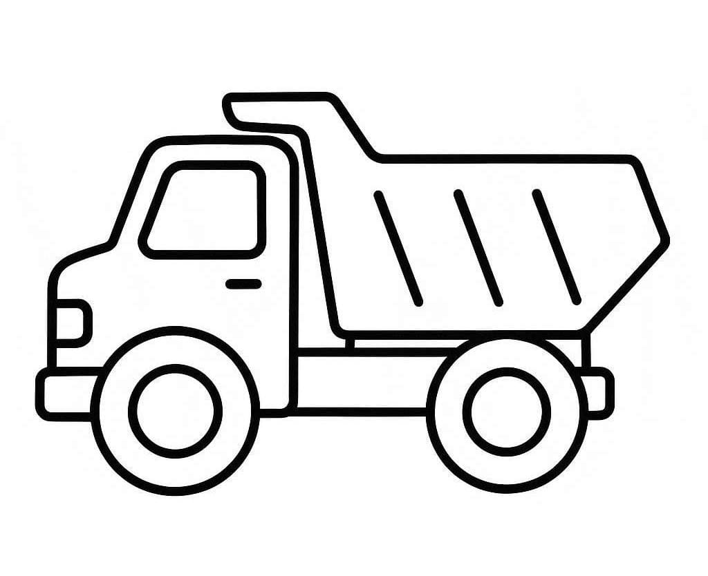 이미지 덤프 트럭 인쇄 가능