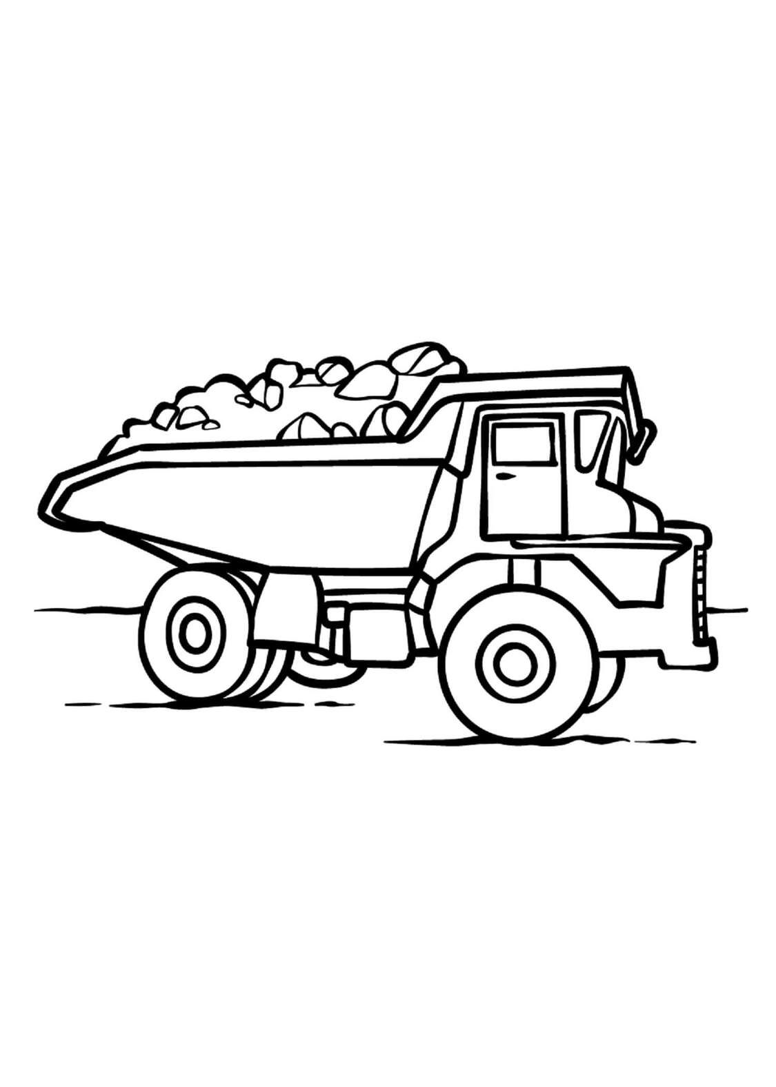 이미지 덤프 트럭 무료로 인쇄 가능