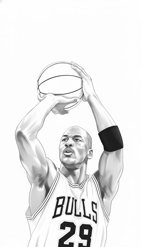 마이클 조던 인쇄