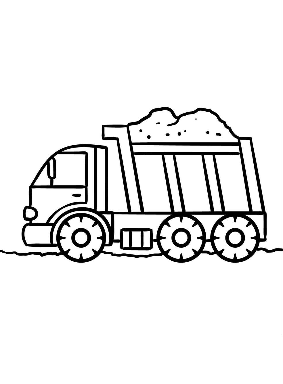 무료로 인쇄 가능 덤프 트럭