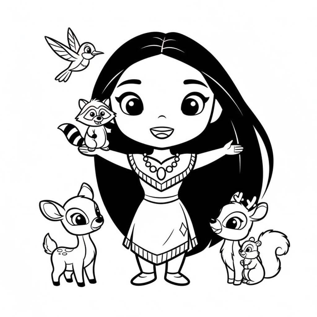 포카혼타스 이미지 인쇄