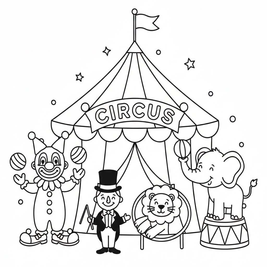서커스 무료로 인쇄 가능