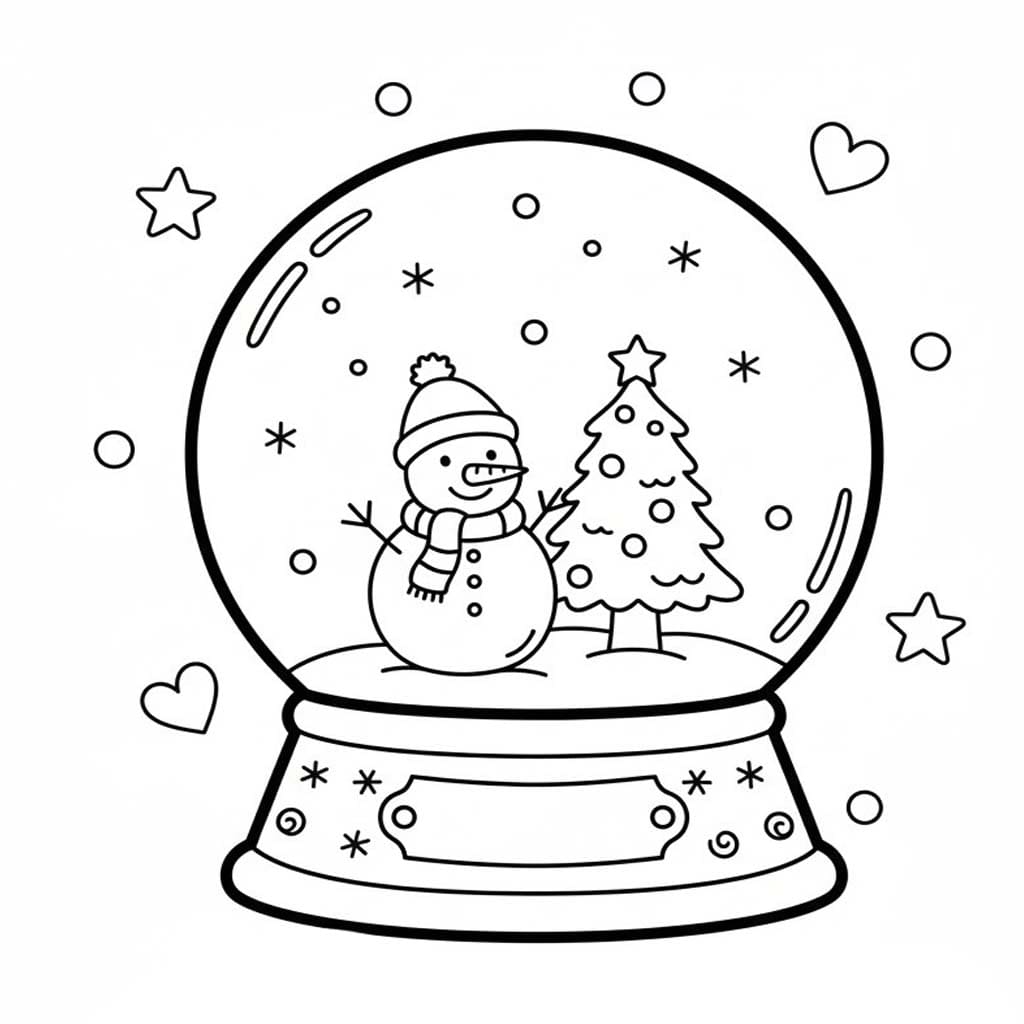 스노우볼 이미지 단순한