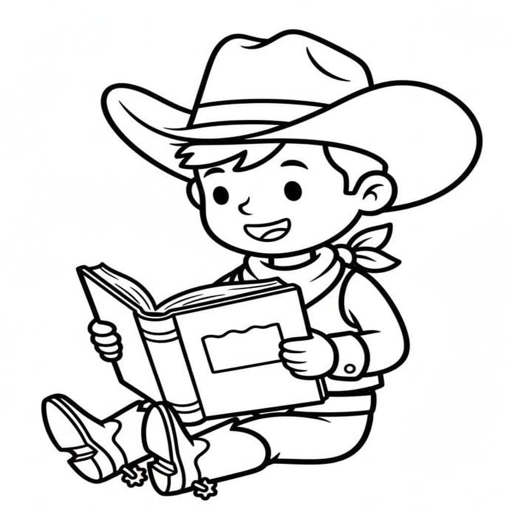 책을 읽다 카우보이