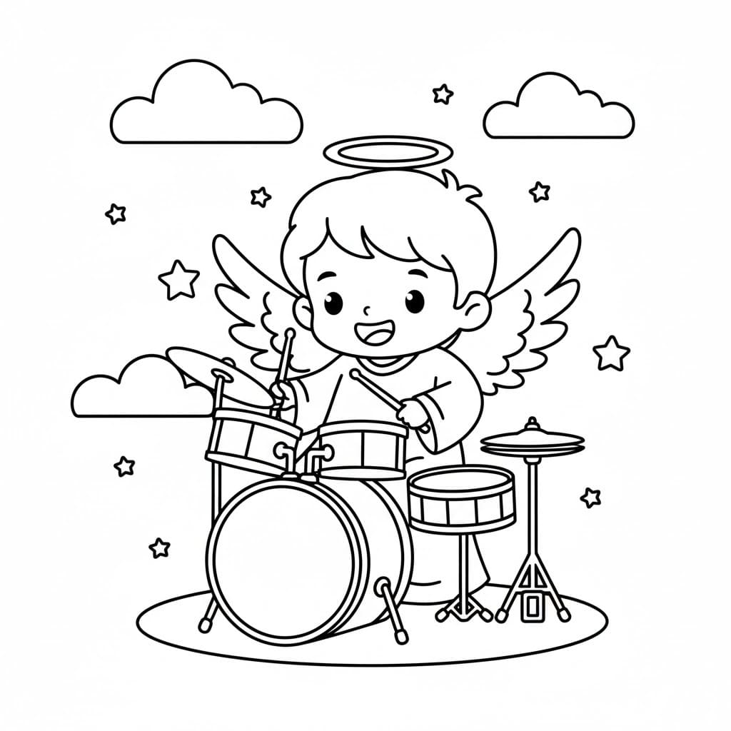 천사 이미지 무료 인쇄 가능