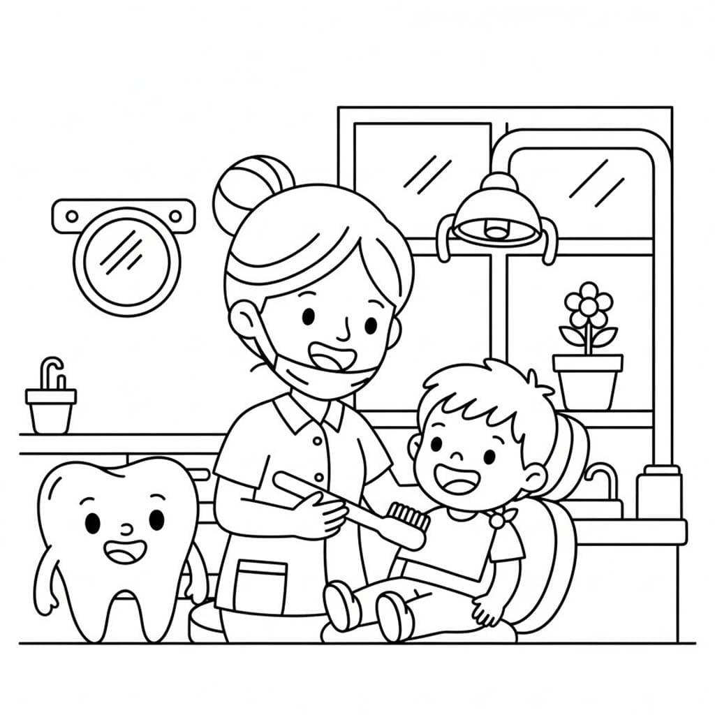 단순한 치과 의사  이미지