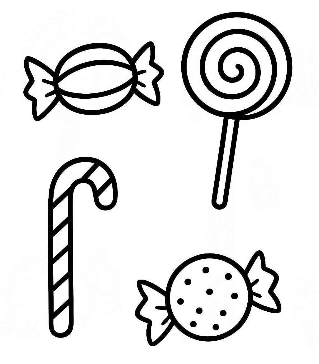 단순한 사탕 과자