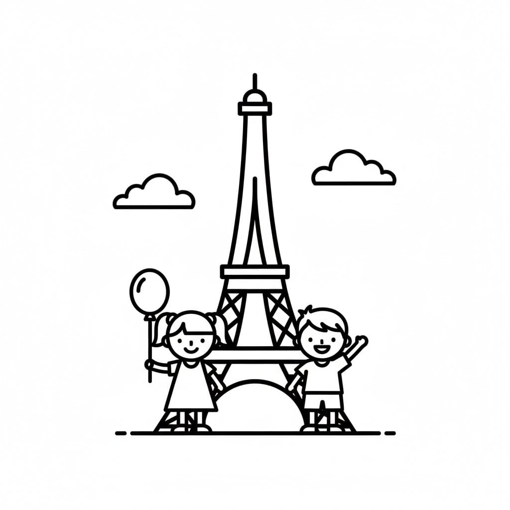 에펠탑 이미지 무료 인쇄 가능