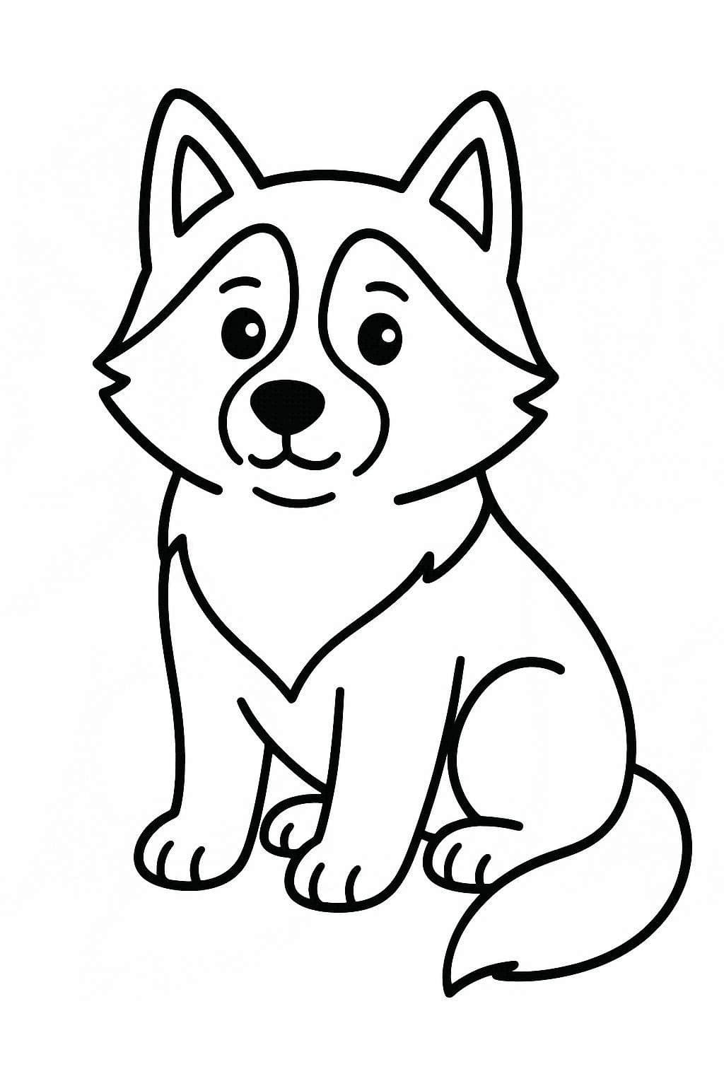 에스키모 개의 앉다