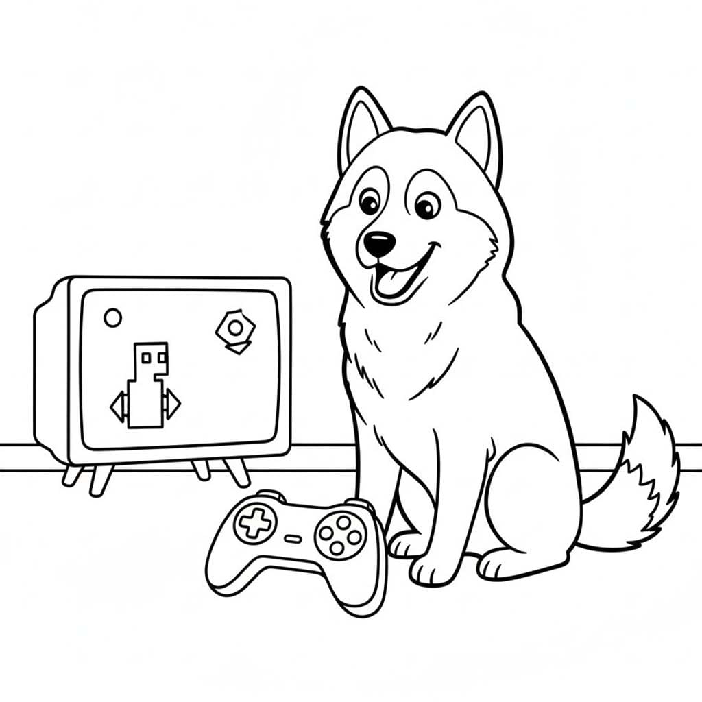 에스키모 개의 그리다