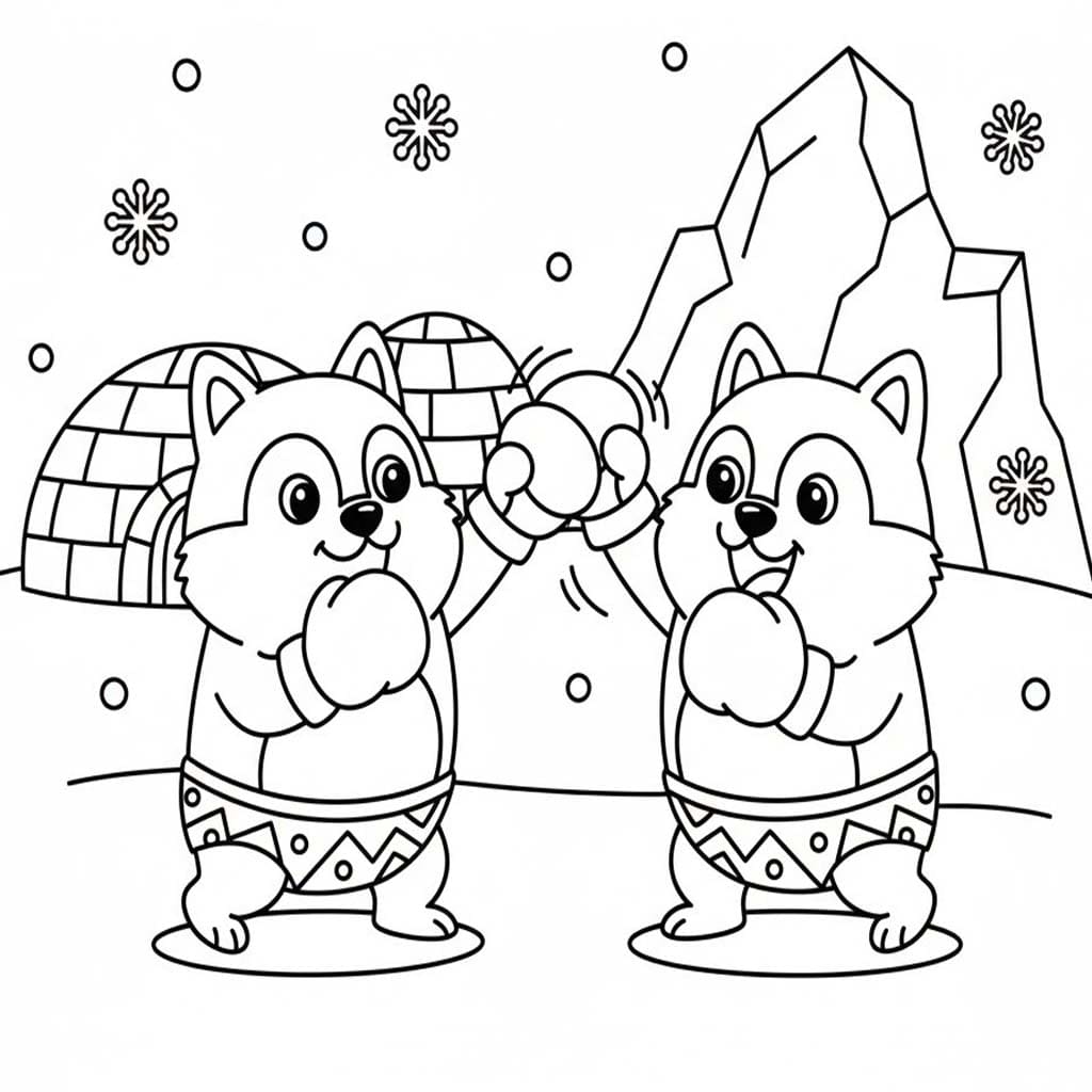 에스키모 개의 이미지 무료 인쇄 가능