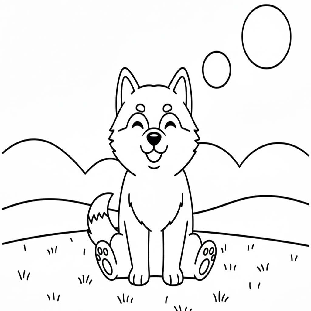 에스키모 개의 이미지 쉬운