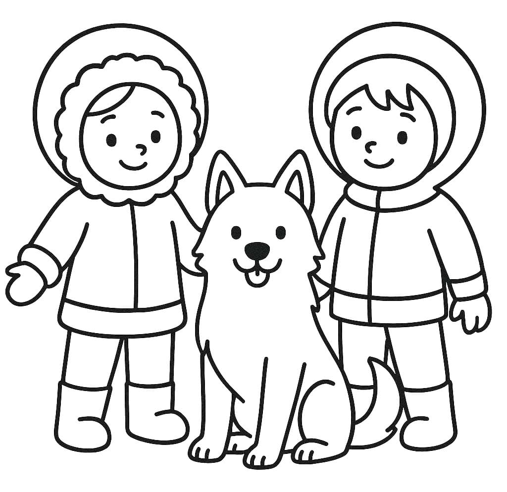 에스키모 개의 무료 인쇄 가능