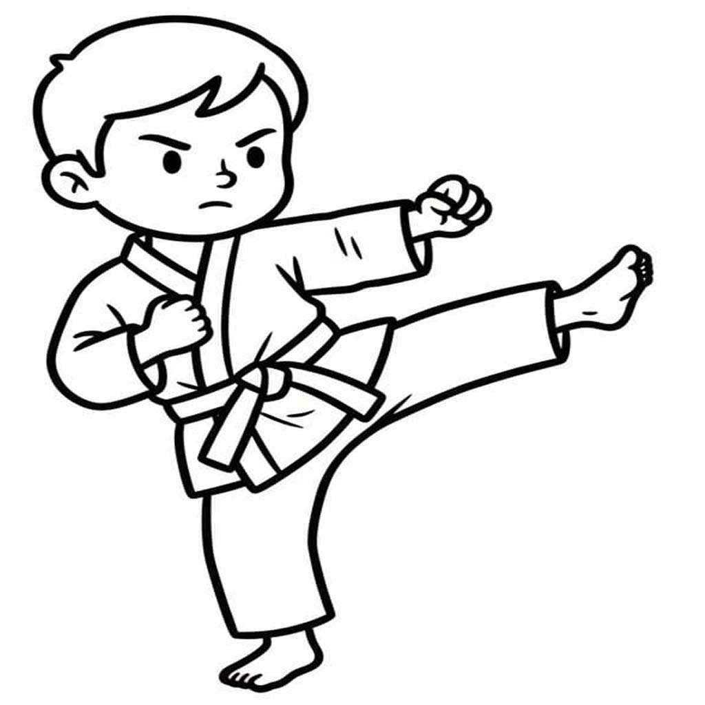 가라테 이미지 인쇄 가능