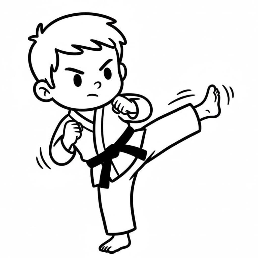 가라테 이미지 무료로 인쇄 가능