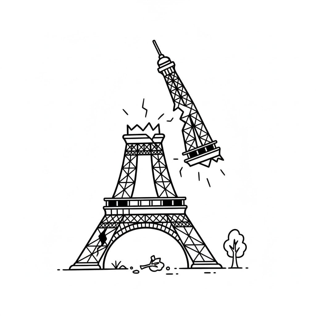 그리다 에펠탑 인쇄 가능
