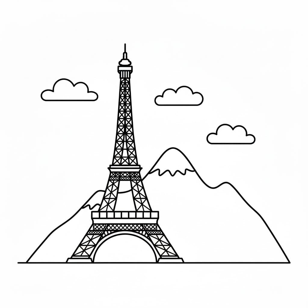 그리다 에펠탑 무료 인쇄 가능