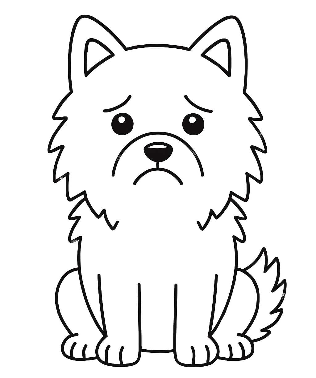 그리다 에스키모 개의 단순한