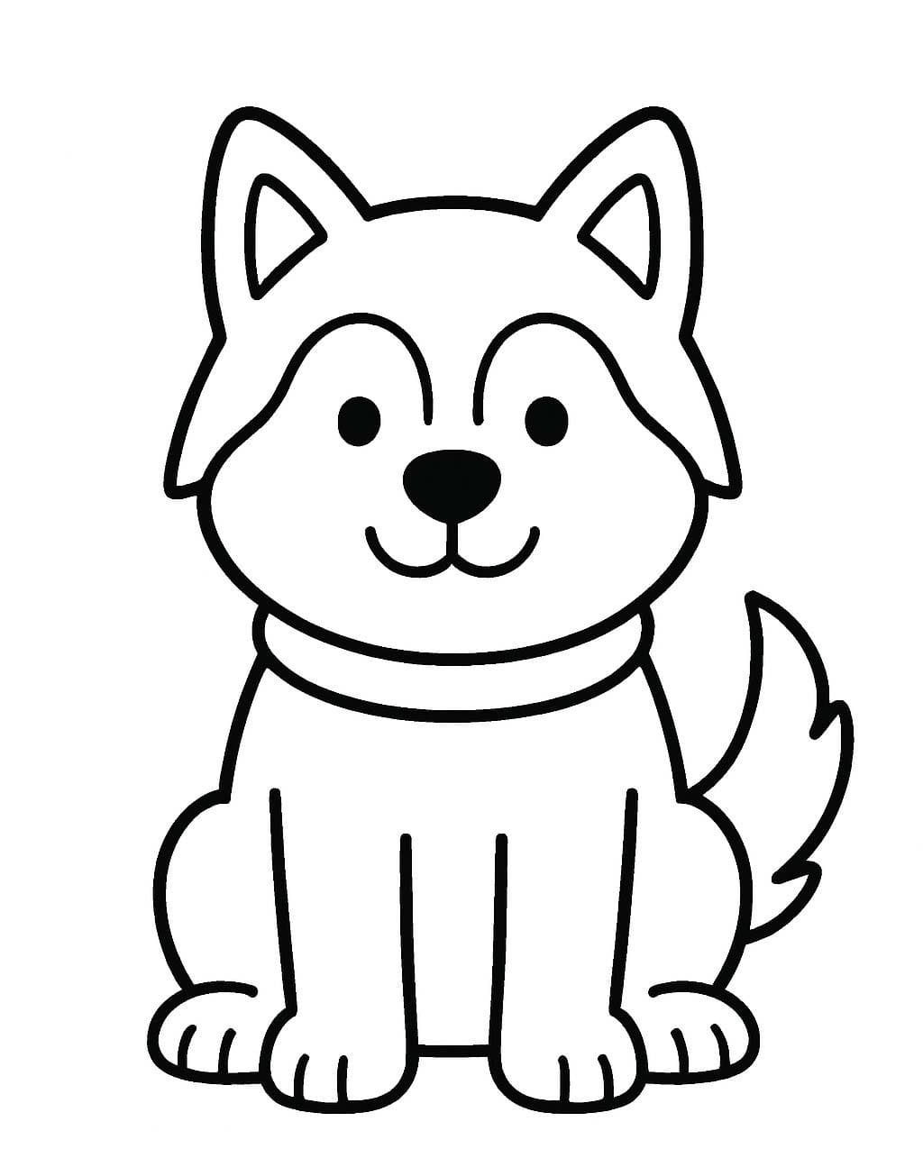 그리다 에스키모 개의 쉬운