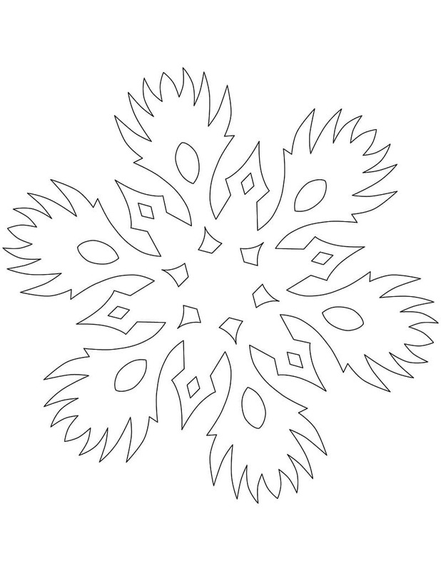 그리다 눈송이 인쇄