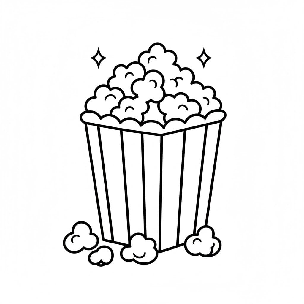 그리다 팝콘 인쇄 가능