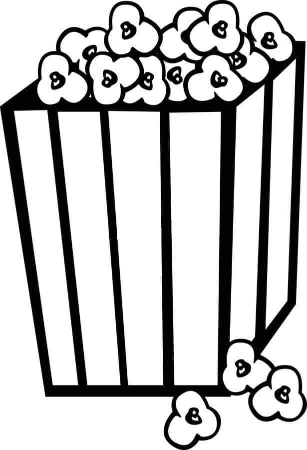 그리다 팝콘 무료로 인쇄 가능