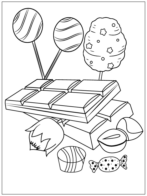 그리다 사탕 과자 무료 인쇄 가능