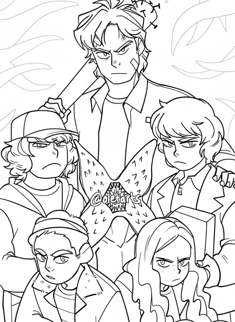 기묘한 이야기 무료 인쇄 가능