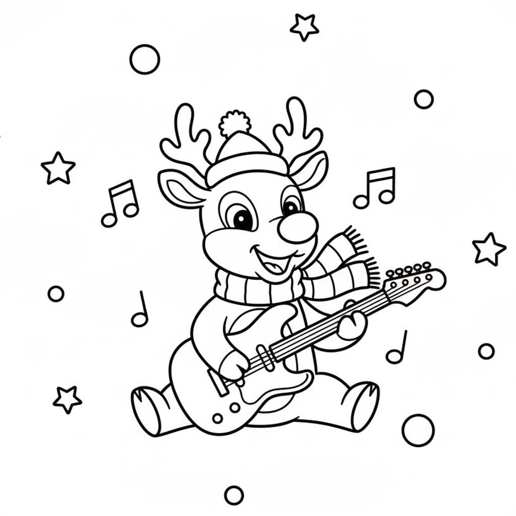 기타 연주하기 루돌프