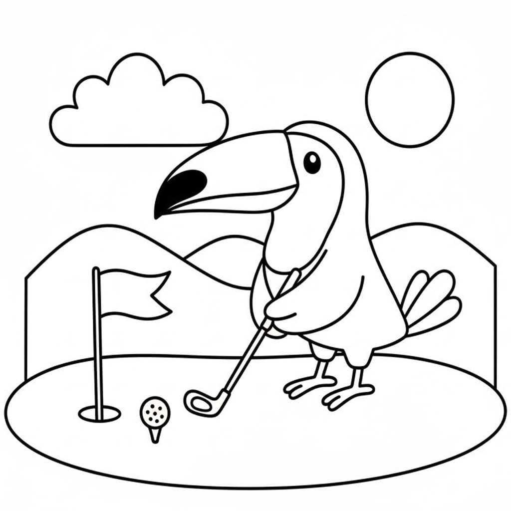 골프를 치다 투칸