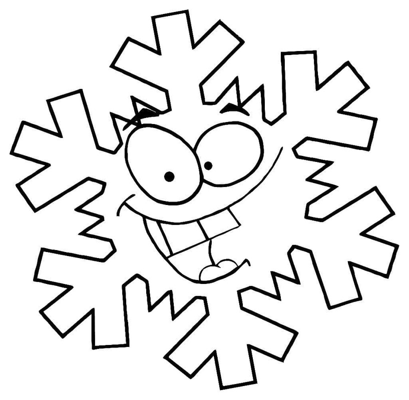 인쇄 가능 눈송이