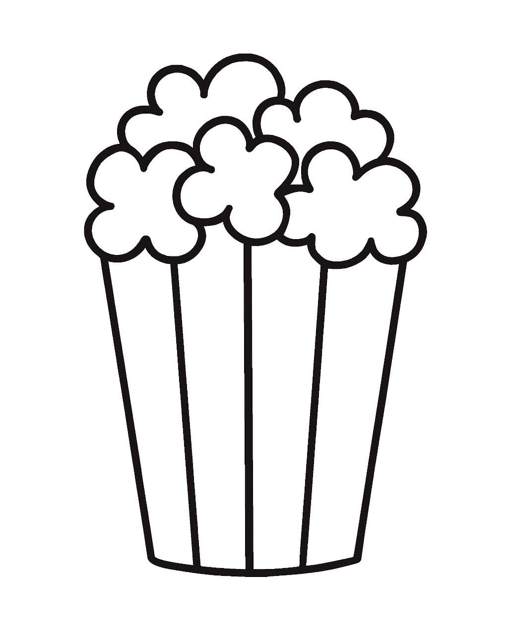 인쇄 가능 팝콘