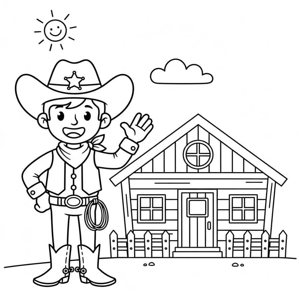 카우보이 그리고 집