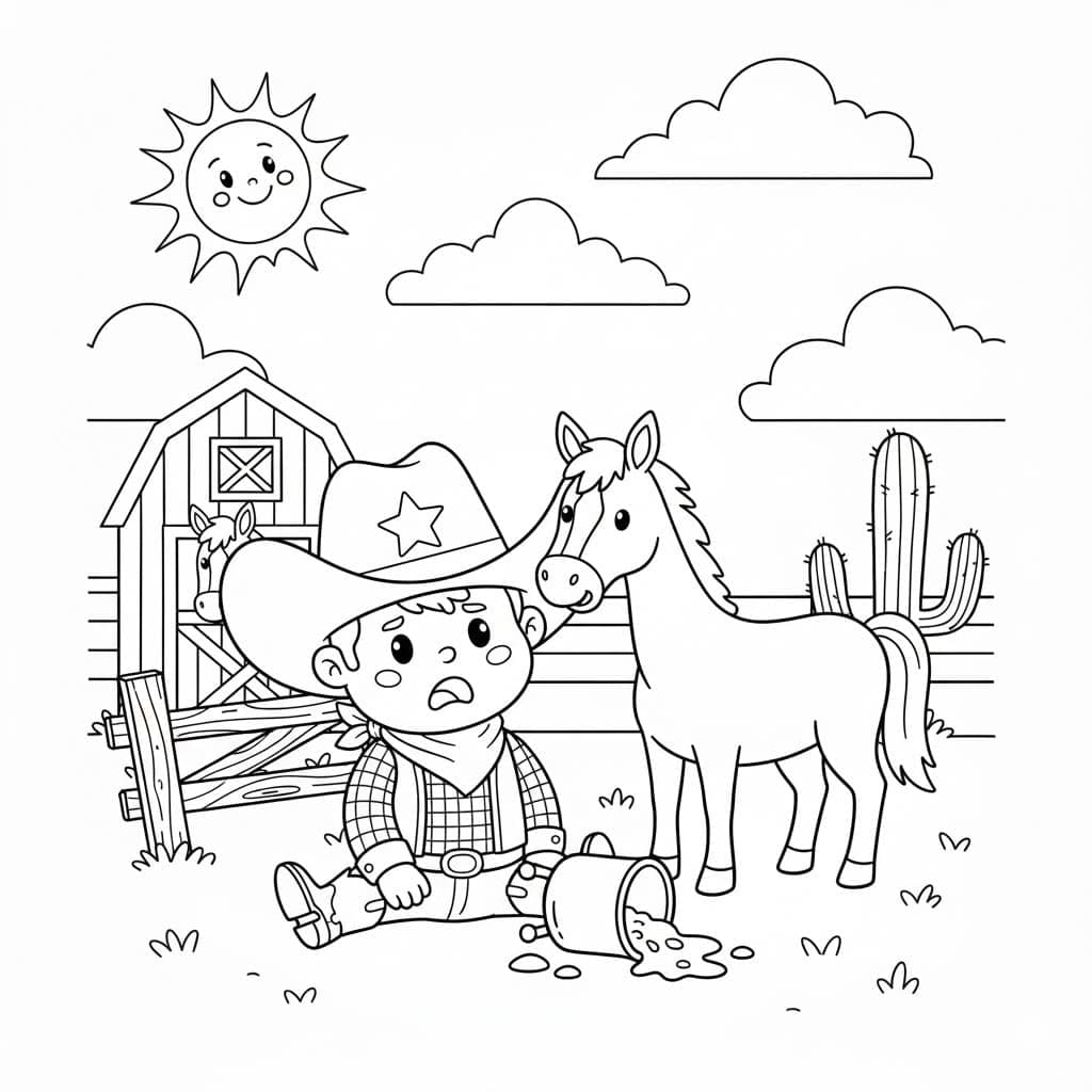 카우보이 그리고 말