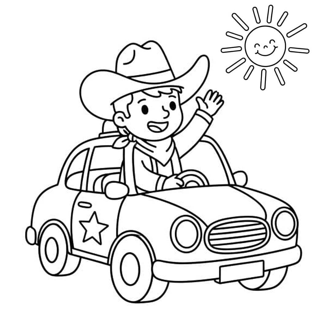 카우보이 인쇄 가능