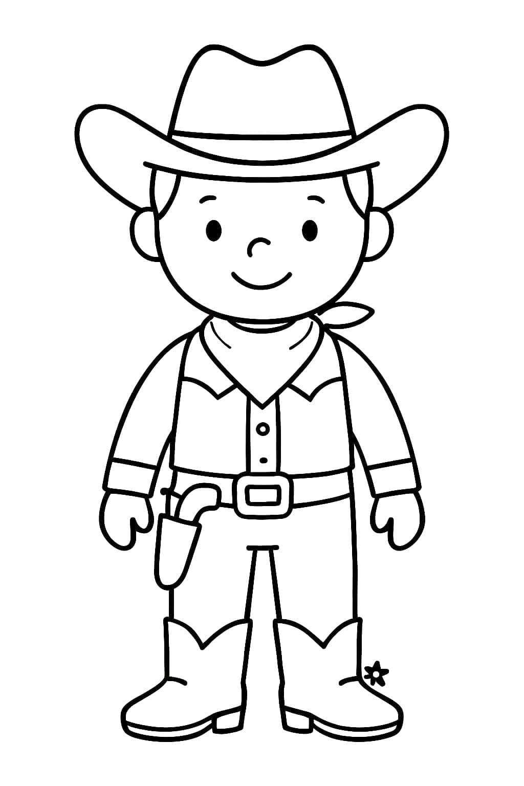 카우보이 색칠하기놀이