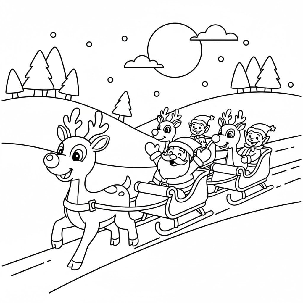 루돌프 눈 내리는 길