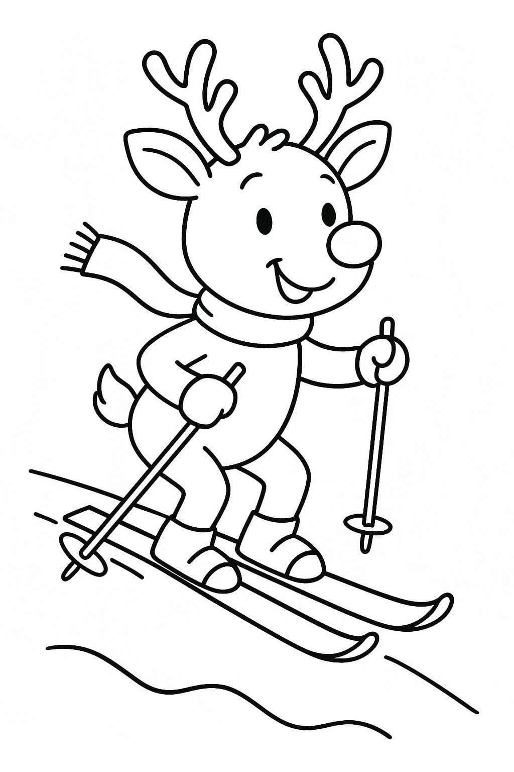 루돌프 스키 타기