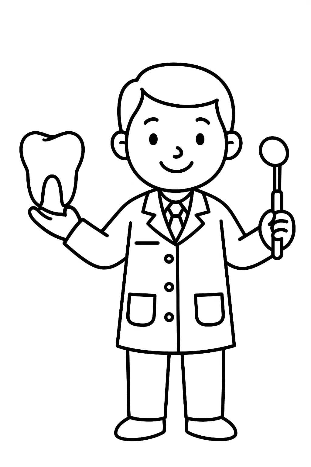 치과 의사 색칠하기놀이