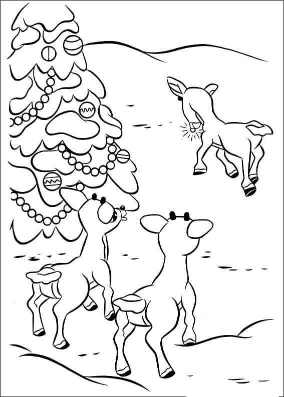 무료 인쇄 가능 루돌프