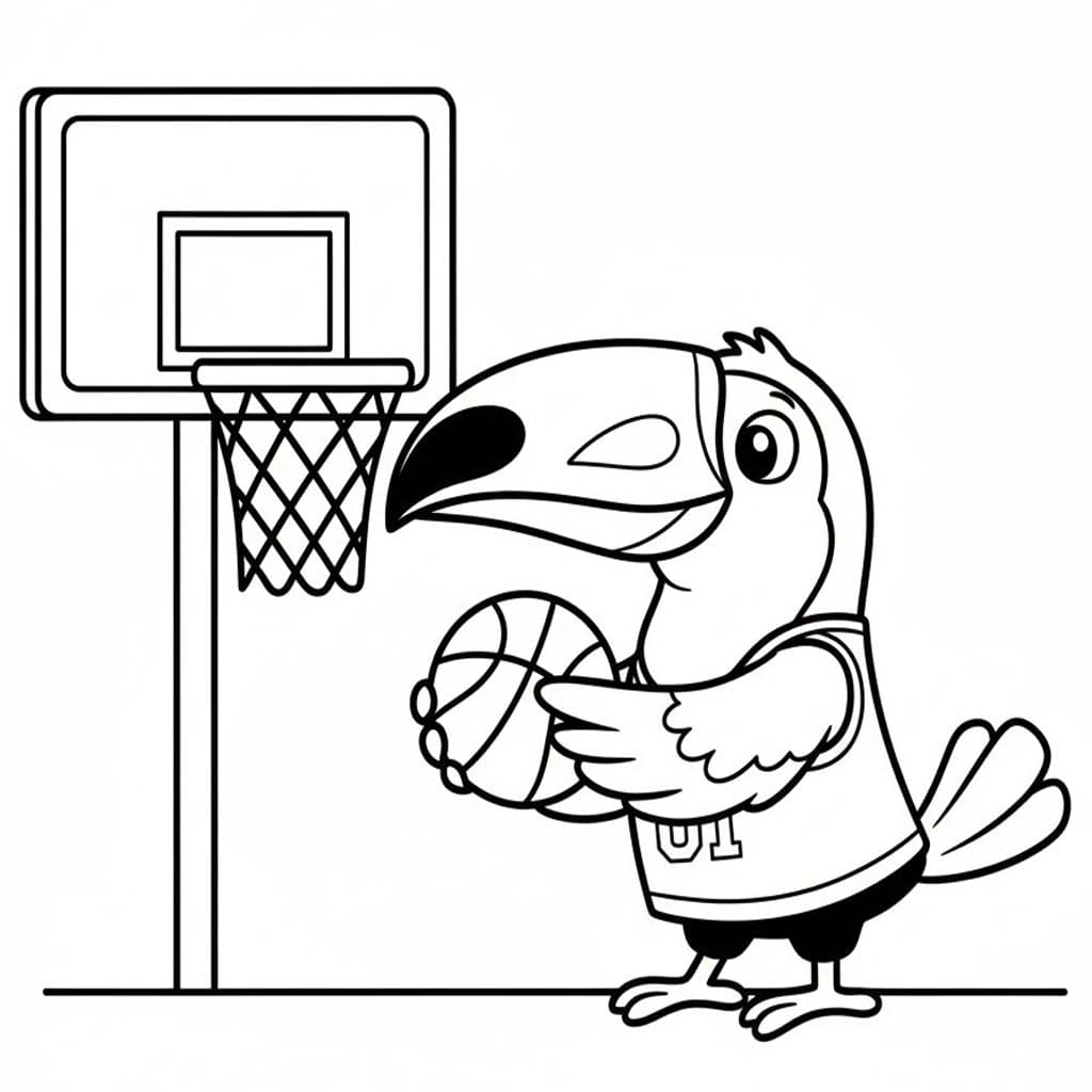 농구를 하다 투칸