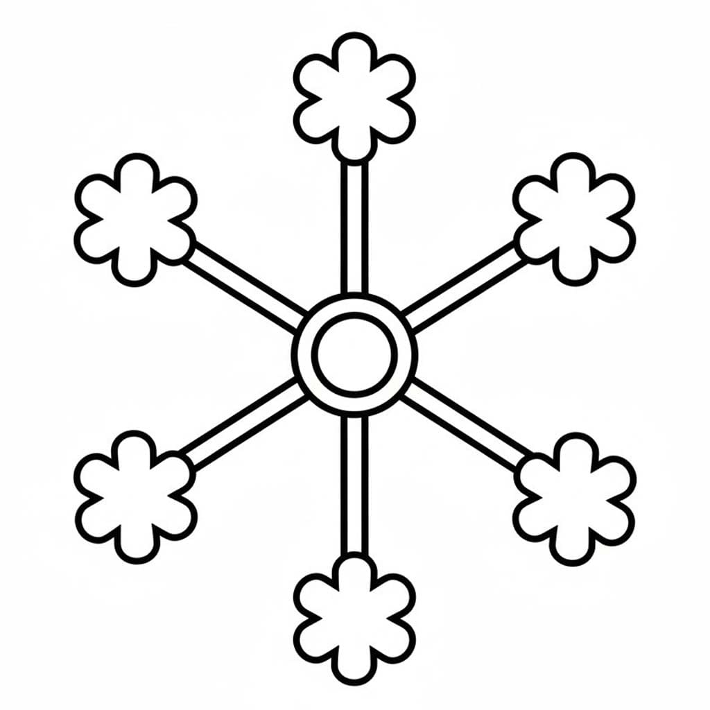 눈송이 이미지 무료로 인쇄 가능