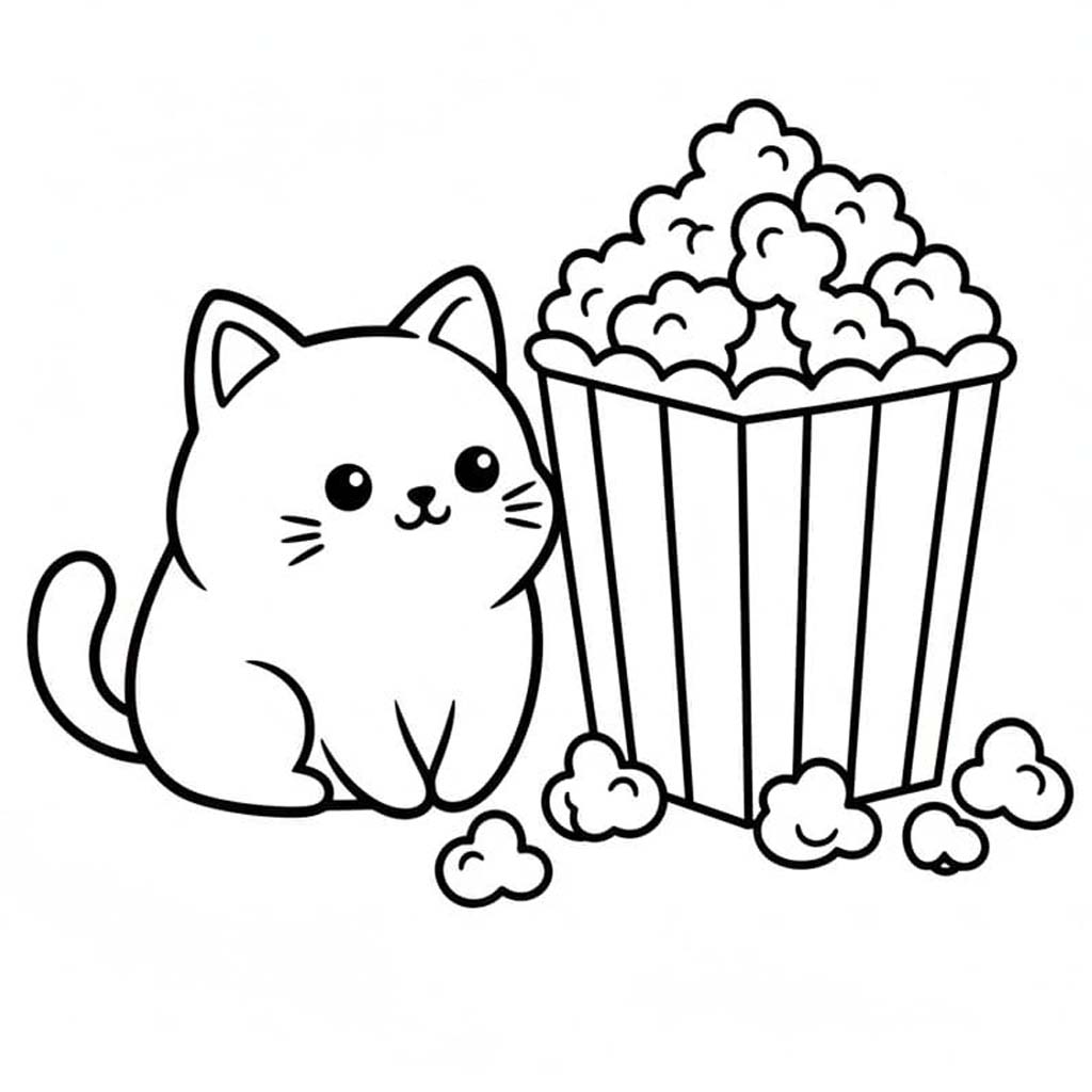 팝콘 이미지 무료